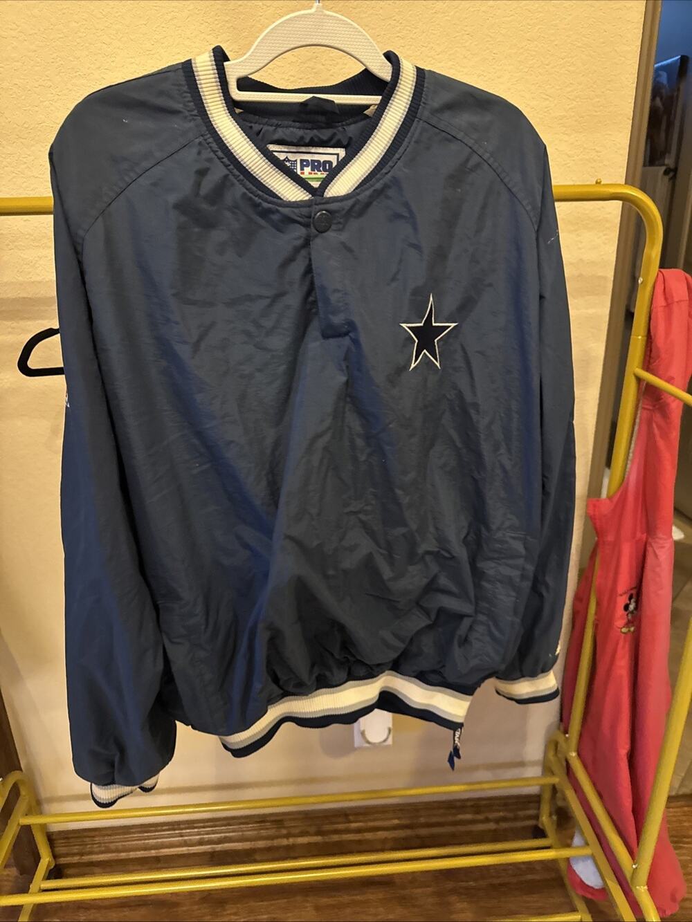 Vintage 90s Dallas Cowboys NFL Pro Line Pullover Windbreaker Jacket Size XL